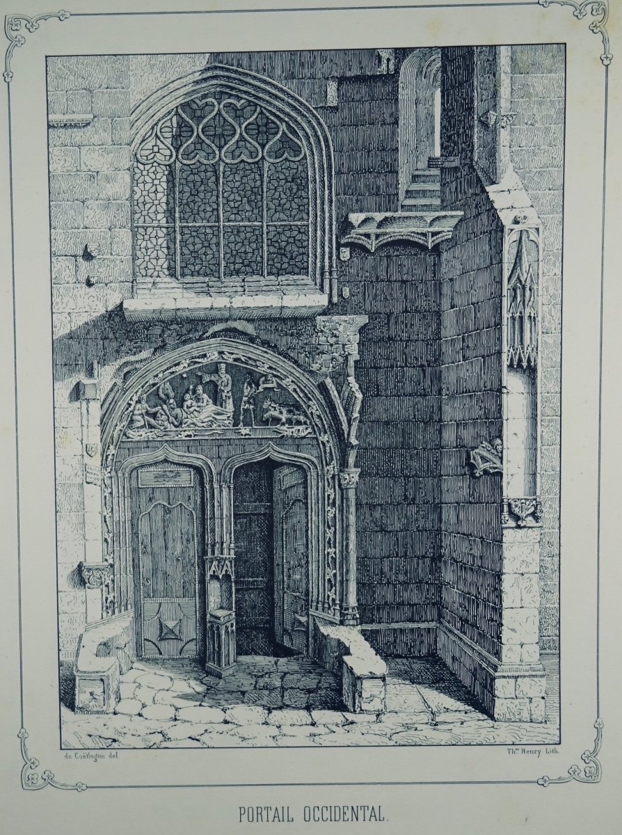 COËTLOGON  - Dessins, histoire et description de l'église de Notre-Dame du Folgoët, 1851.-photo-1