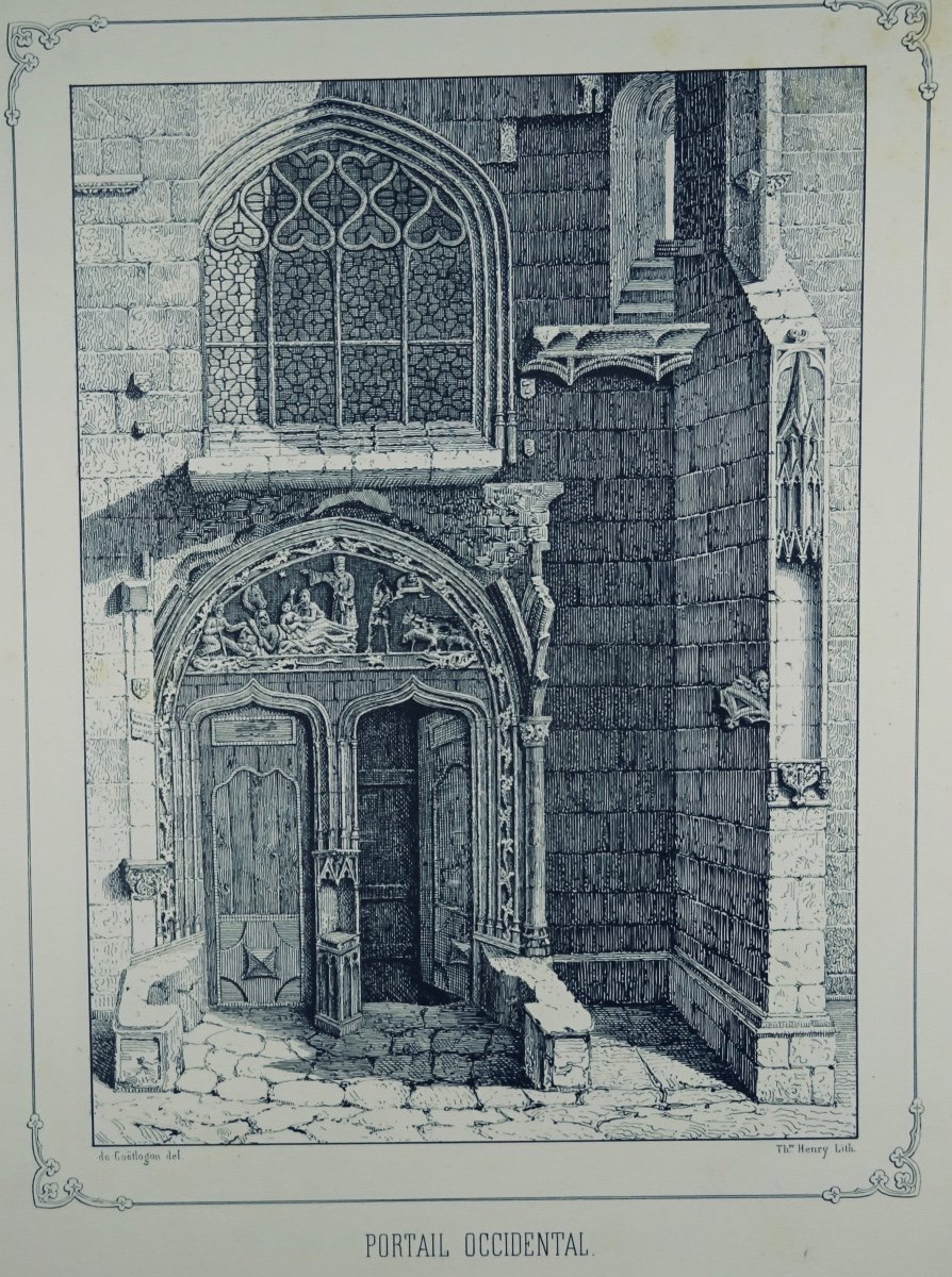 CoËtlogon - Drawings, History And Description Of The Church Of Notre-dame Du Folgoët, 1851.-photo-1