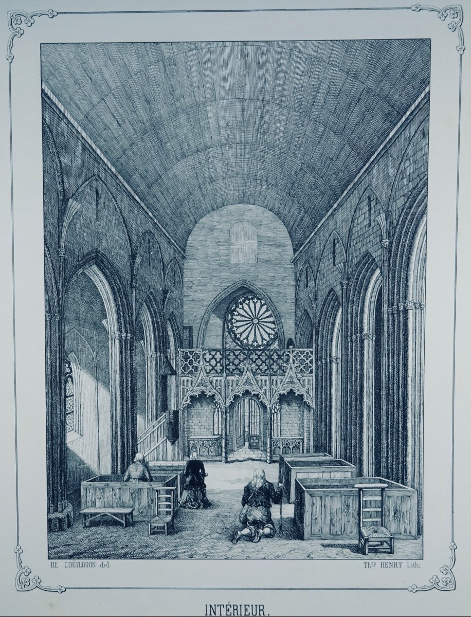 COËTLOGON  - Dessins, histoire et description de l'église de Notre-Dame du Folgoët, 1851.-photo-5