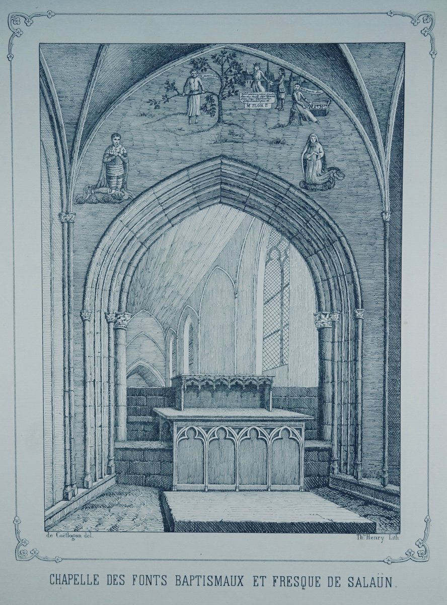 CoËtlogon - Drawings, History And Description Of The Church Of Notre-dame Du Folgoët, 1851.-photo-6