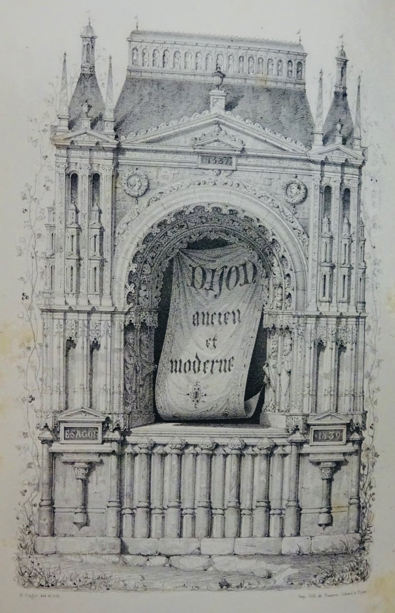 MAILLART DE CHAMBURE (Ch.) - Dijon ancien et moderne. 1840.