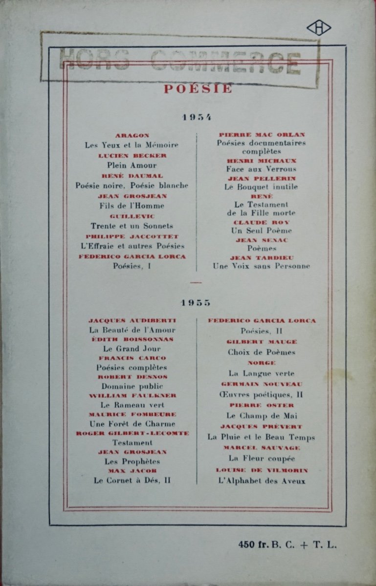 ALEXANDRE (Maxime) - La Peau et les os. 1956. Bel envoi de l'auteur. Exemplaire hors commerce.-photo-4