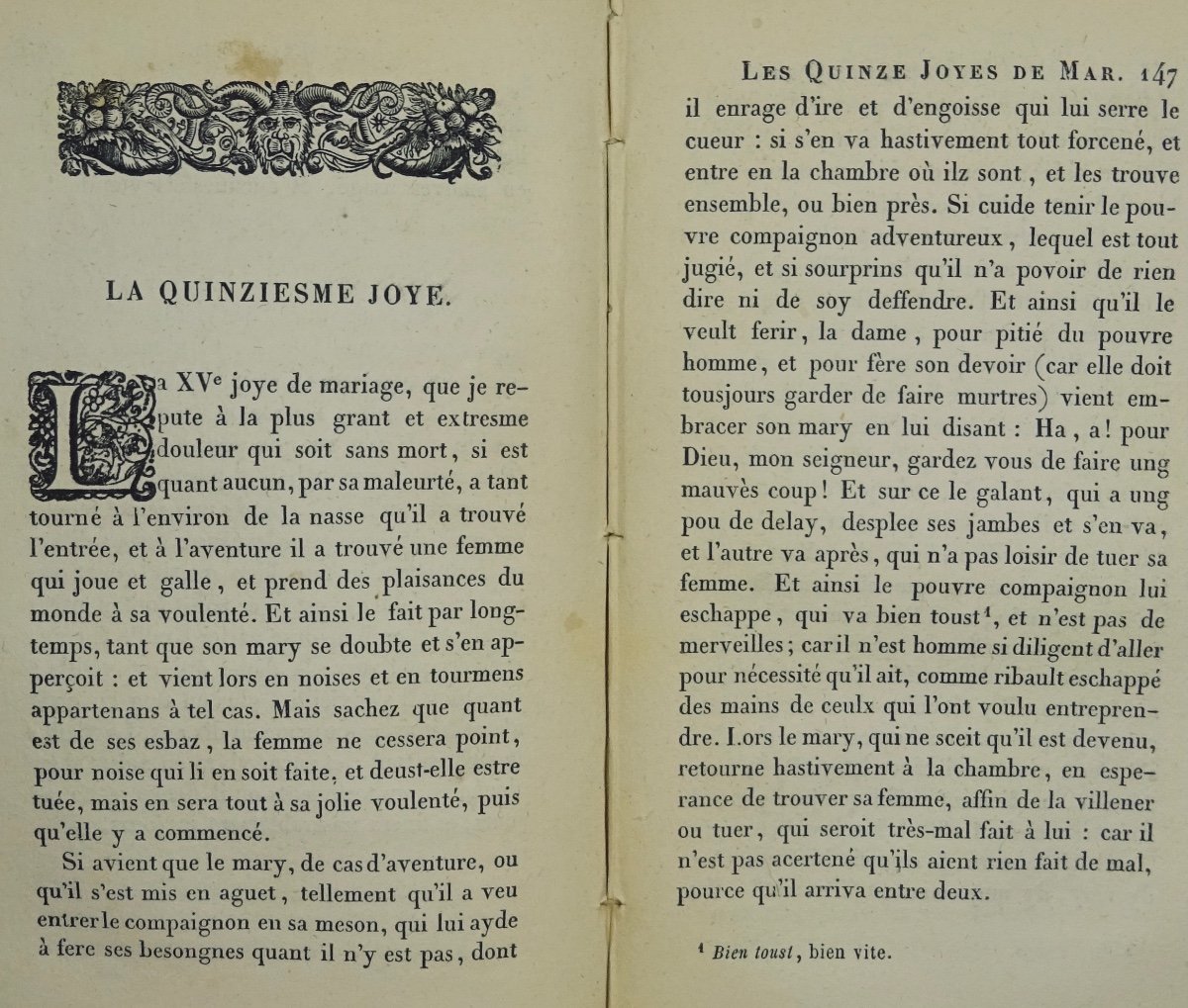 Anonyme - Les Quinze Joyes De Mariage.  Jannet, 1853.-photo-5