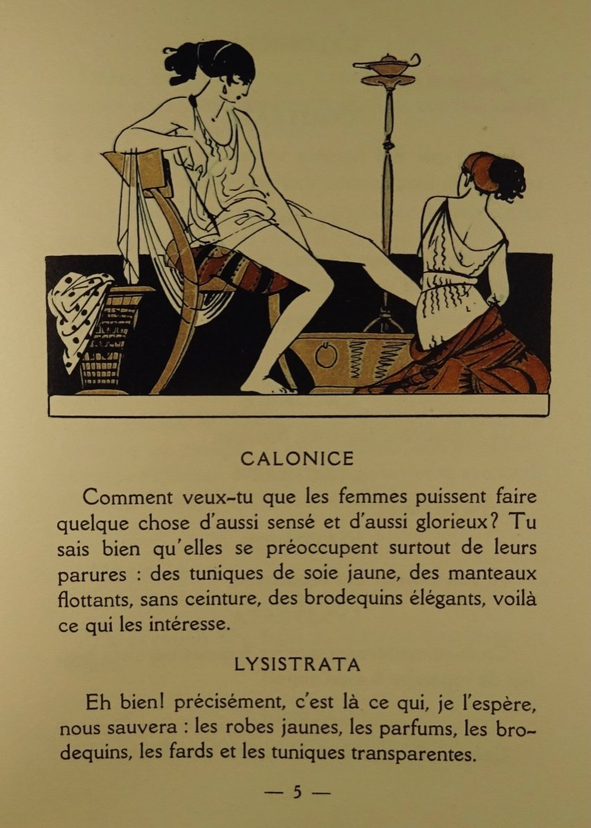 Aristophane - Lysistrata. Georges Briffaut, 1928. Illustrated By Carlègle.-photo-1