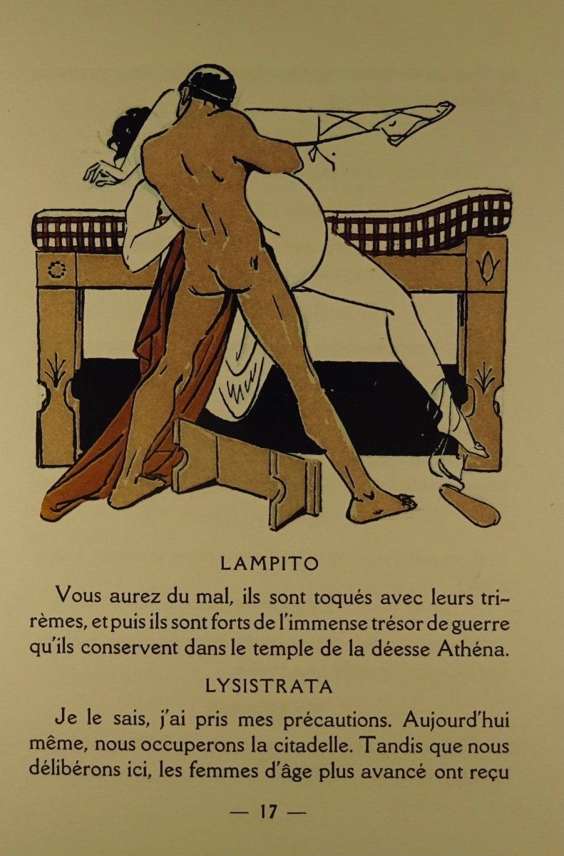 Aristophane - Lysistrata. Georges Briffaut, 1928. Illustrated By Carlègle.-photo-3