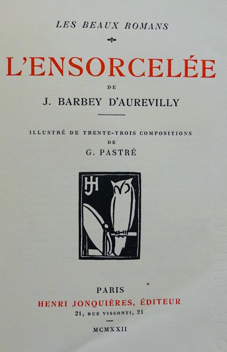 Barbey d'Aurevilly - The Enslaved. Jonquières Et Cie, 1922, Illustrated By PastrÉ-photo-4