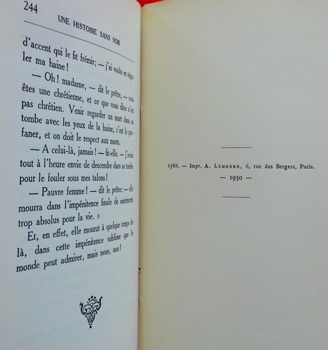 BARBEY D'AUREVILLY - Une Histoire Sans Nom. Lemerre, 1931, Illustré Par Abel Mignon-photo-3