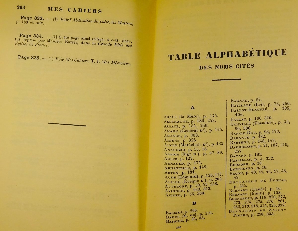 BarrÈs - My Notebooks. Seventh Volume (1908-1909). Plon - La Palatine, 1933. First Edition.-photo-2