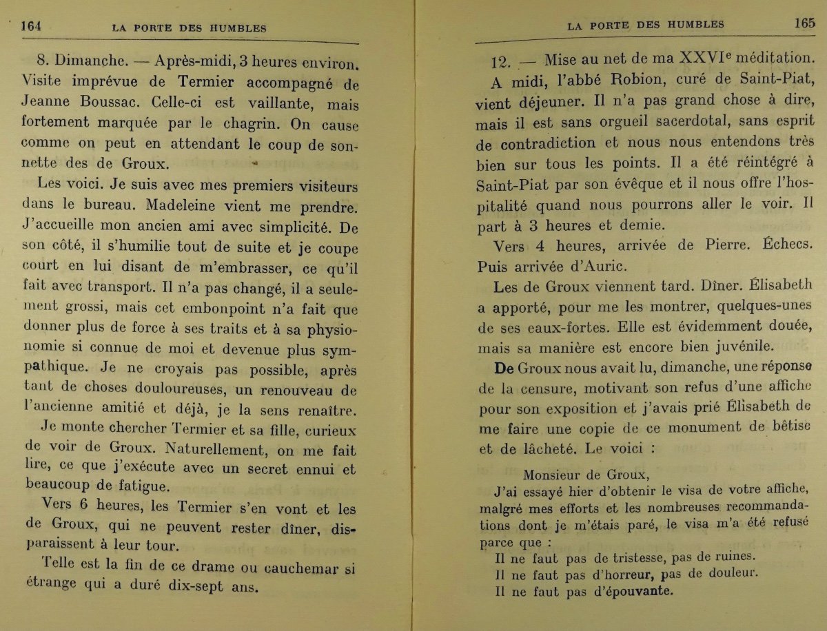 BLOY - La Porte des humbles. Pour faire suite au "Seuil de l'apocalypse" 1915-1917. E.o.-photo-8