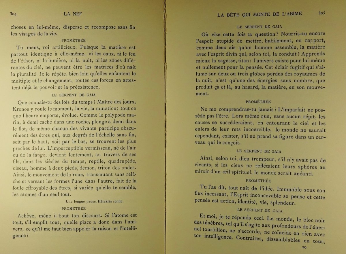 BOURGES - La Nef. Librairie Stock, 1922. En Frontispice Un Reproduction De Michel-ange.-photo-8