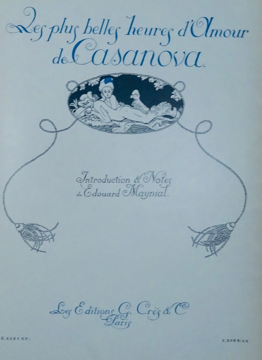 CASANOVA - Les Plus belles heures d'amour. Crès et Cie, 1923. Illustré par BARBIER.-photo-1