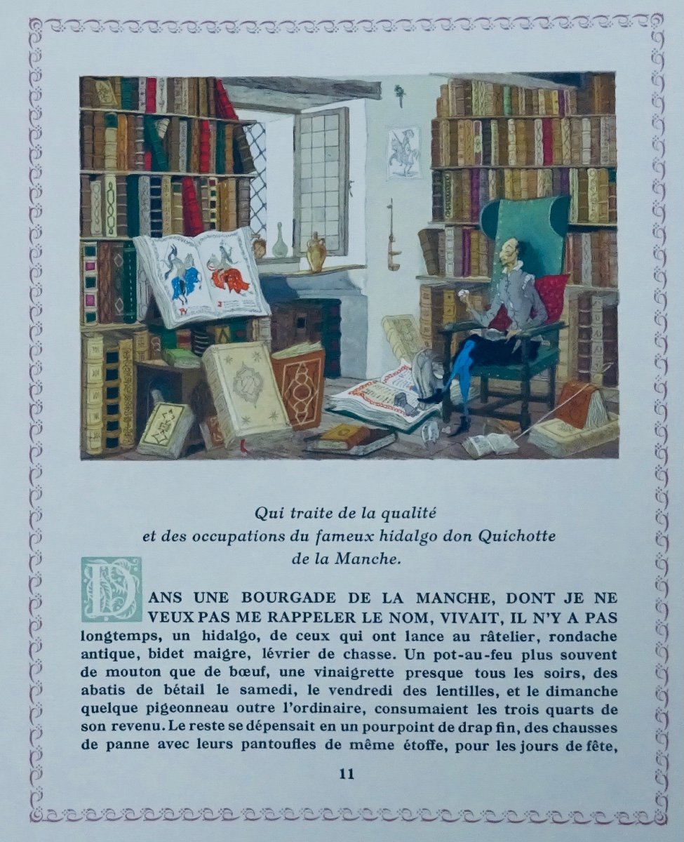 	CERVANTES SAAVEDRA - L'ingénieux hidalgo Don Quichotte de la Manche. Illustré par LEMARIÉ.-photo-4