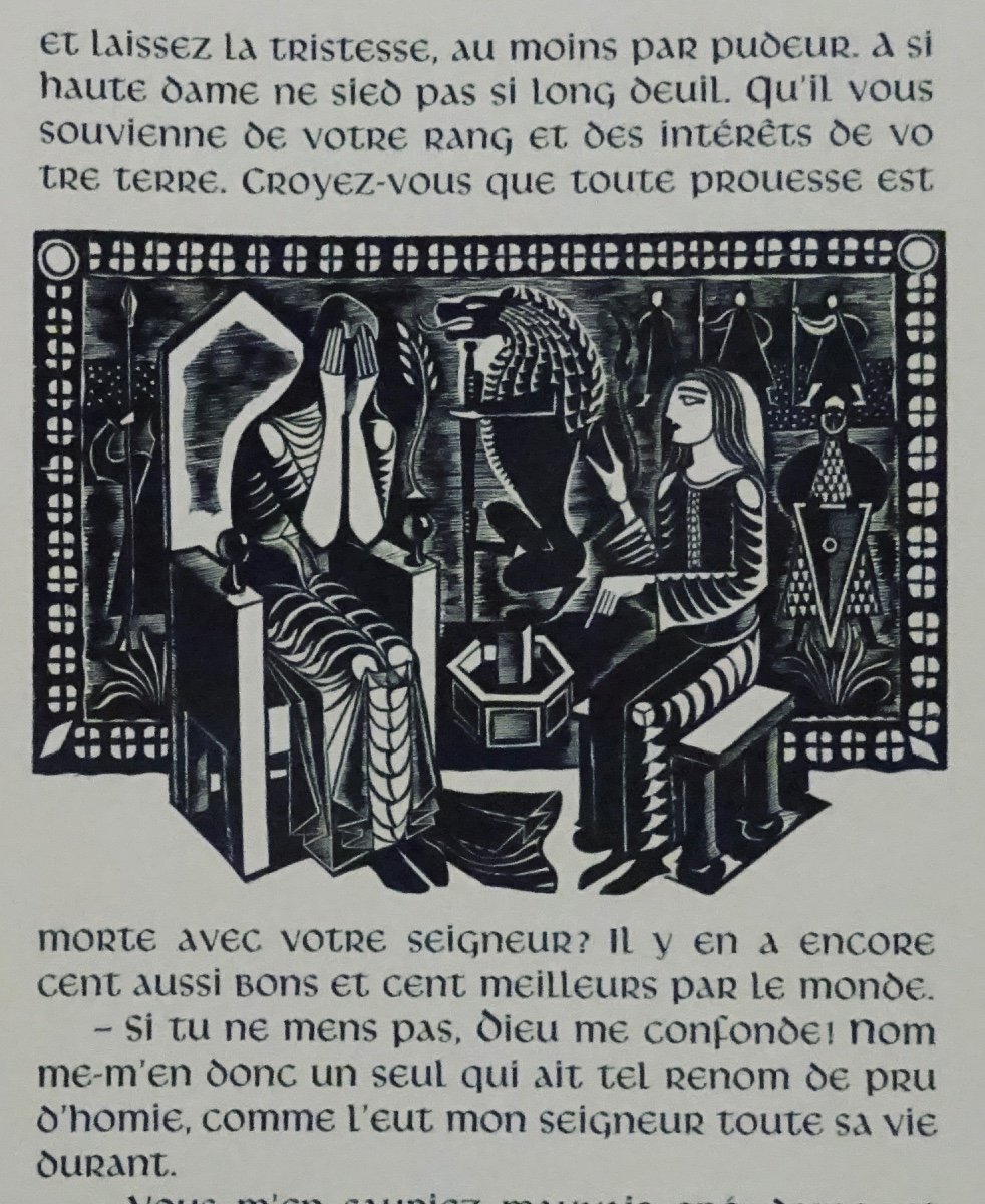 CHRÉTIEN DE TROYES - Le Chevalier au lion. Éditions Vialetay, 1957. Illustré par JAMAR.-photo-6