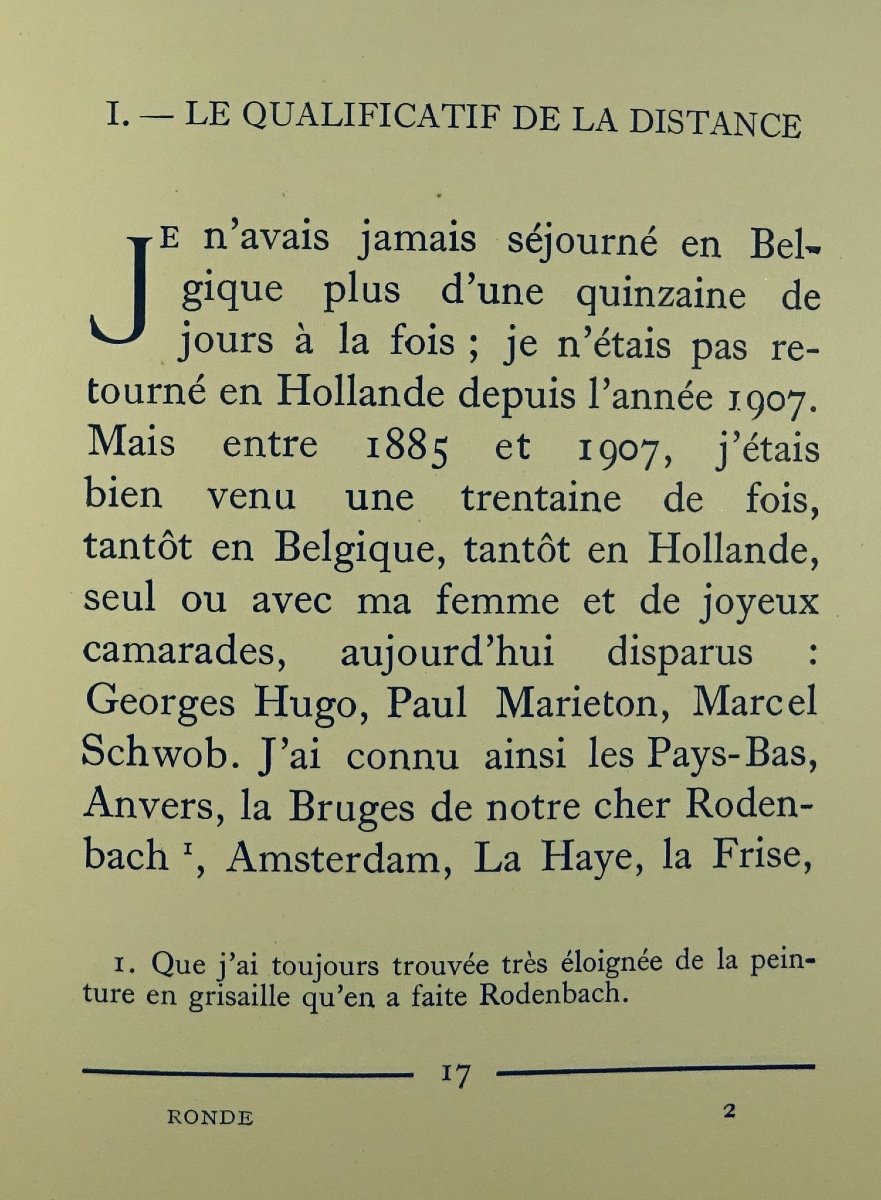 Daudet - Courrier Des Pays-bas 1. The Night Watch. Bernard Grasset, 1928.-photo-1