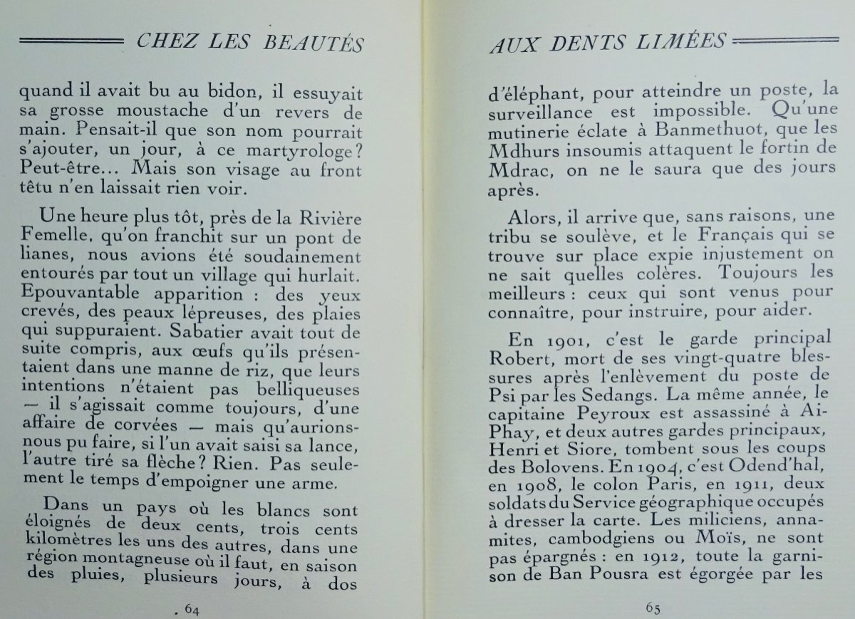 DORGELÈS - Chez les beautés aux dents limées. Laboratoires Martinet, 1930. Édition originale.-photo-5