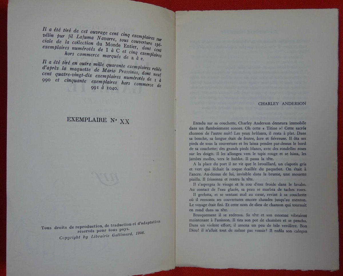 DOS PASSOS - La Grosse galette. Gallimard, 1946. Édition originale.-photo-3