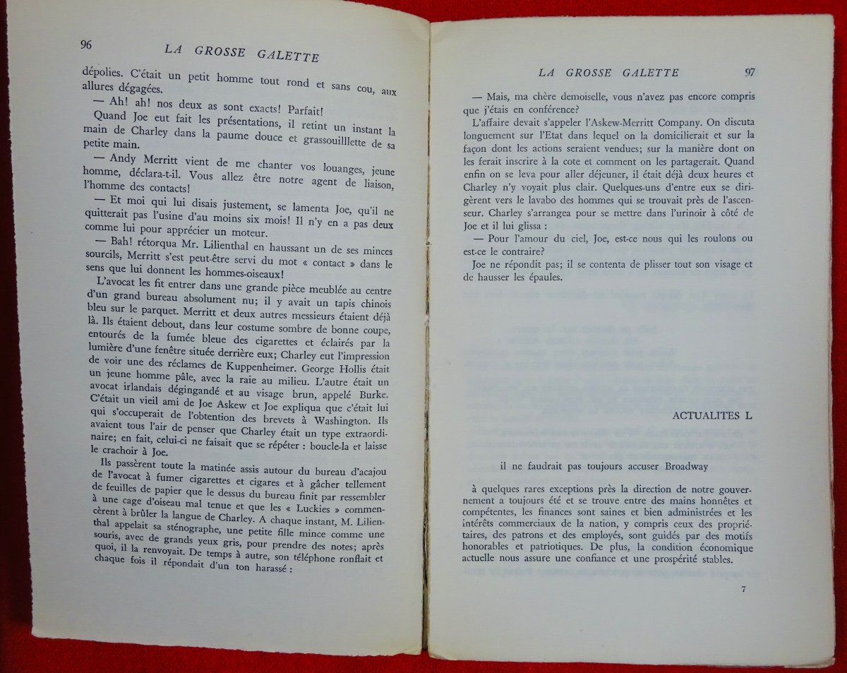 DOS PASSOS - La Grosse galette. Gallimard, 1946. Édition originale.-photo-3