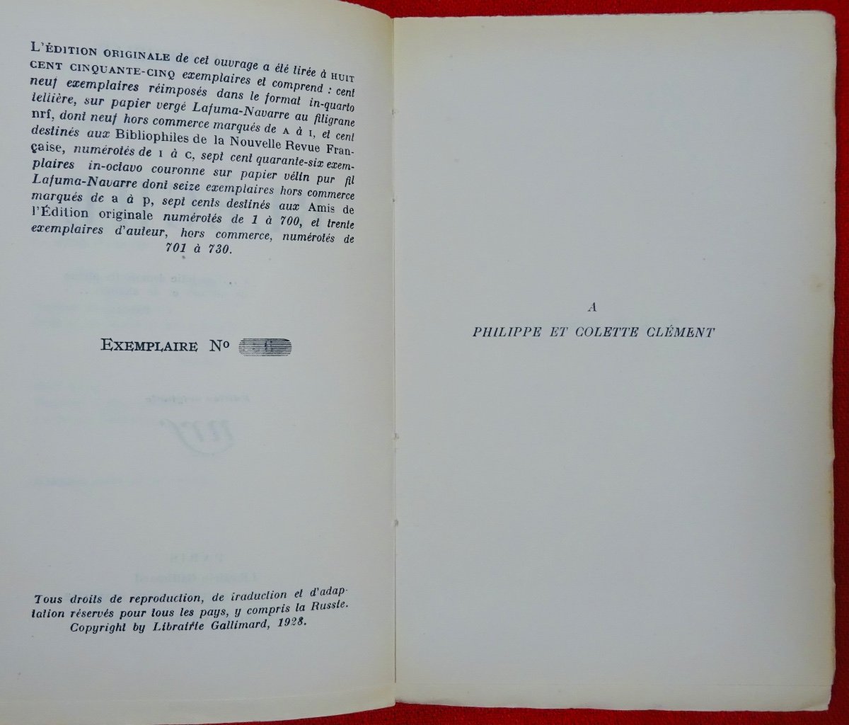 DRIEU LA ROCHELLE (Pierre) - Blèche. Paris, Gallimard, 1928. Édition originale.-photo-4