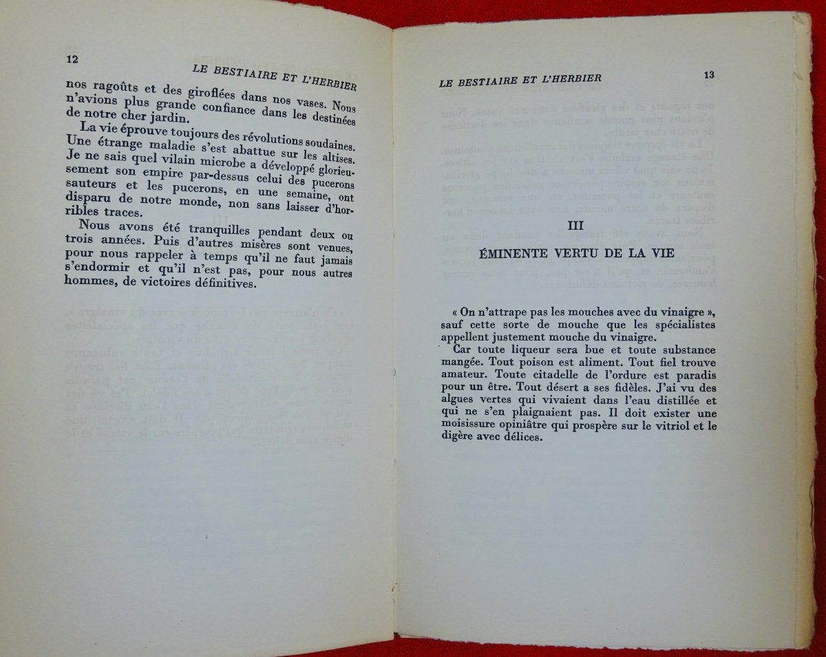 DUHAMEL - Le Bestiaire et l'herbier. Mercure de France, 1948. Édition originale.-photo-2