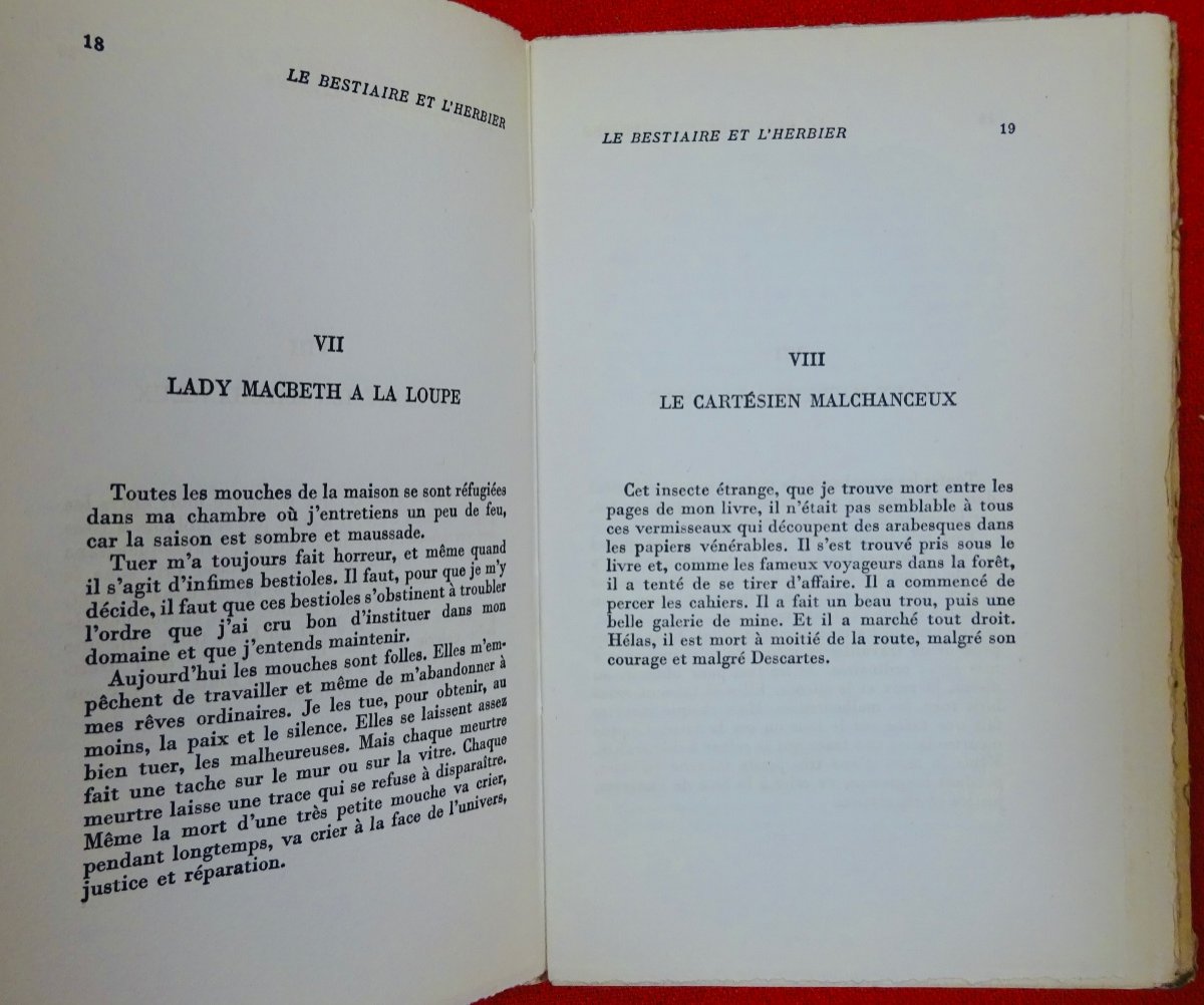 DUHAMEL - Le Bestiaire et l'herbier. Mercure de France, 1948. Édition originale.-photo-3