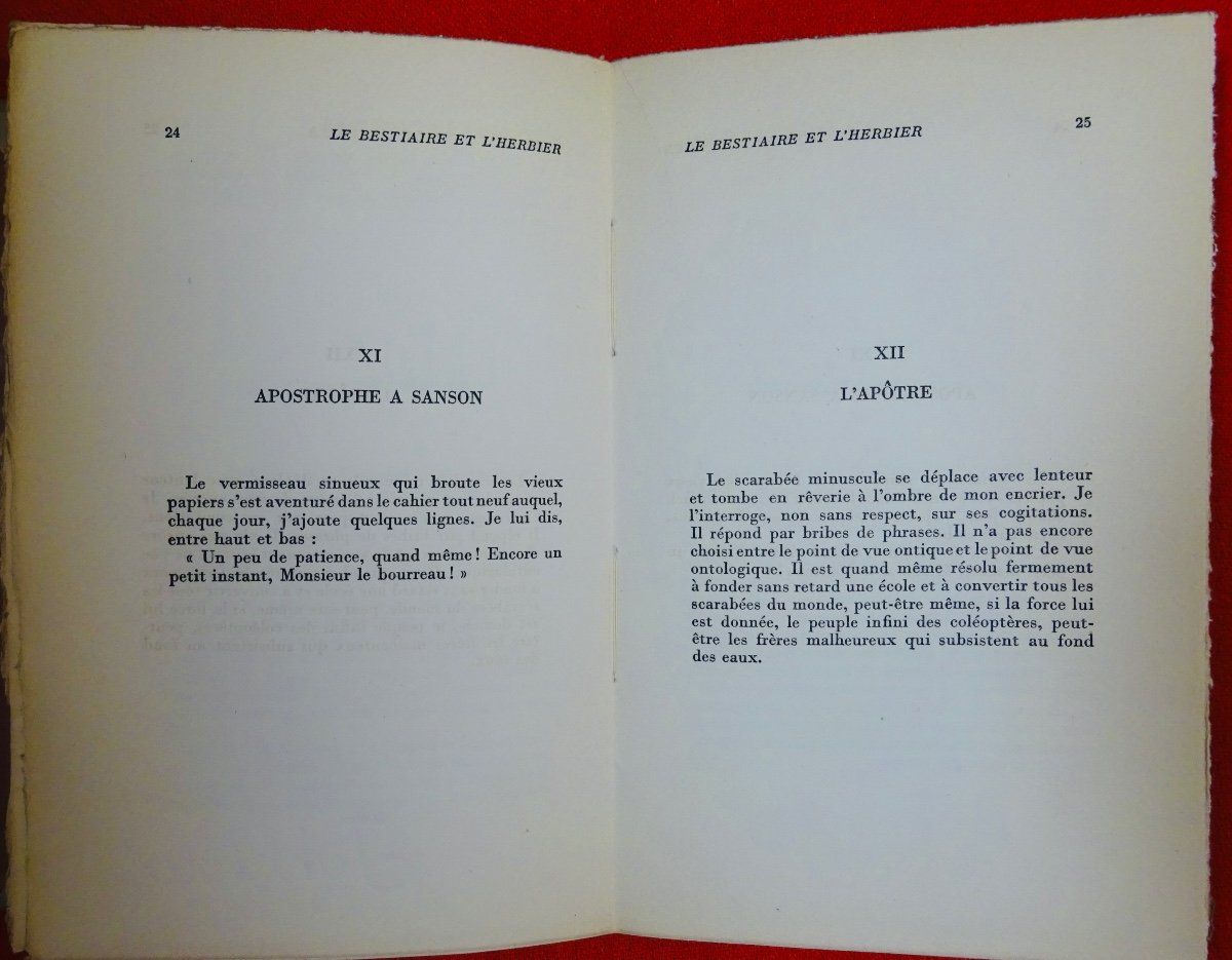 DUHAMEL - Le Bestiaire et l'herbier. Mercure de France, 1948. Édition originale.-photo-4