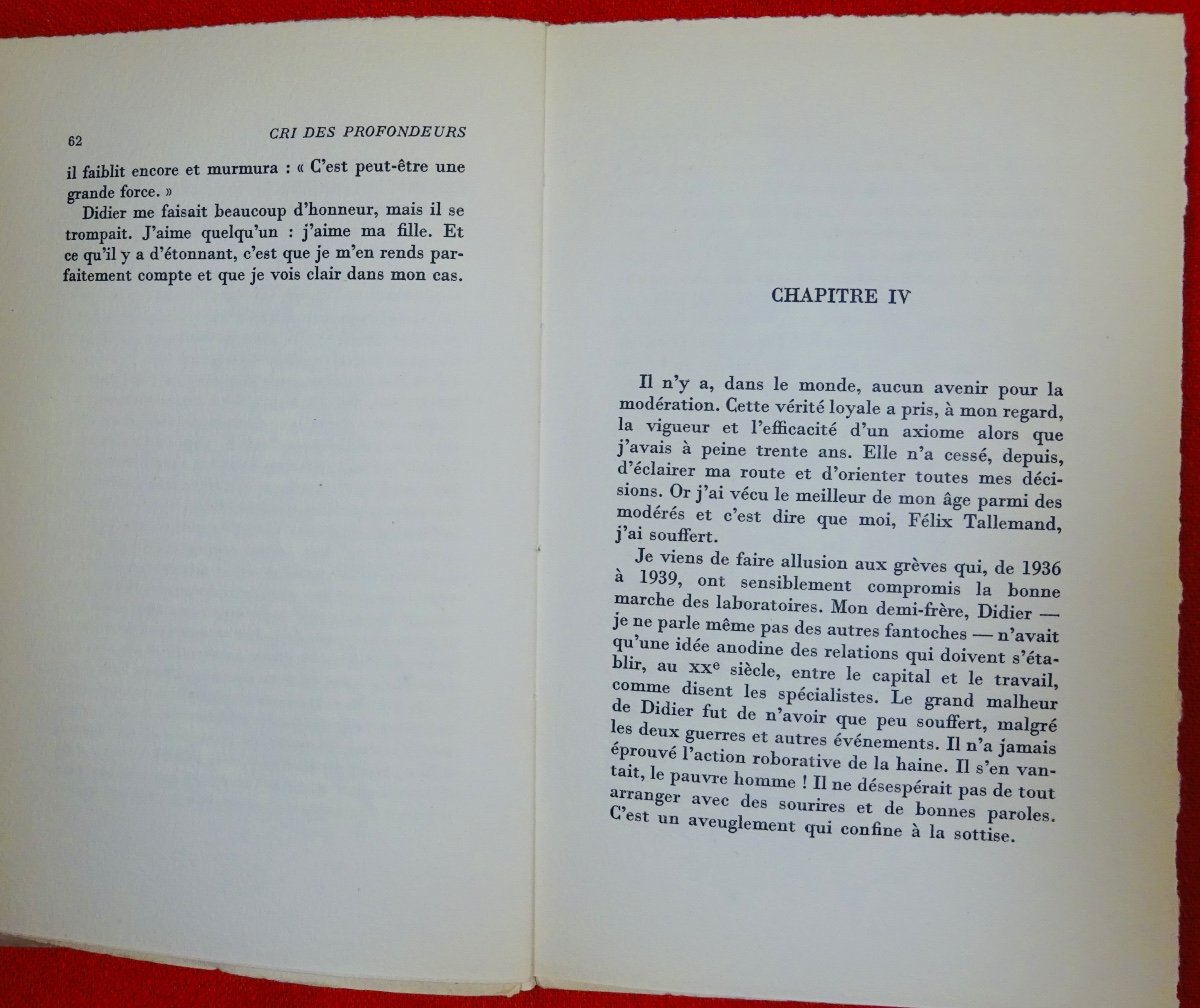 Duhamel - Cry From The Depths. Mercure De France, 1951. Original Edition.-photo-3