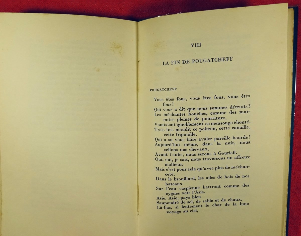 ESSENINE (Serge) - Pougatcheff. Paris, G. L. M., 1956. Exemplaire numéroté.-photo-6