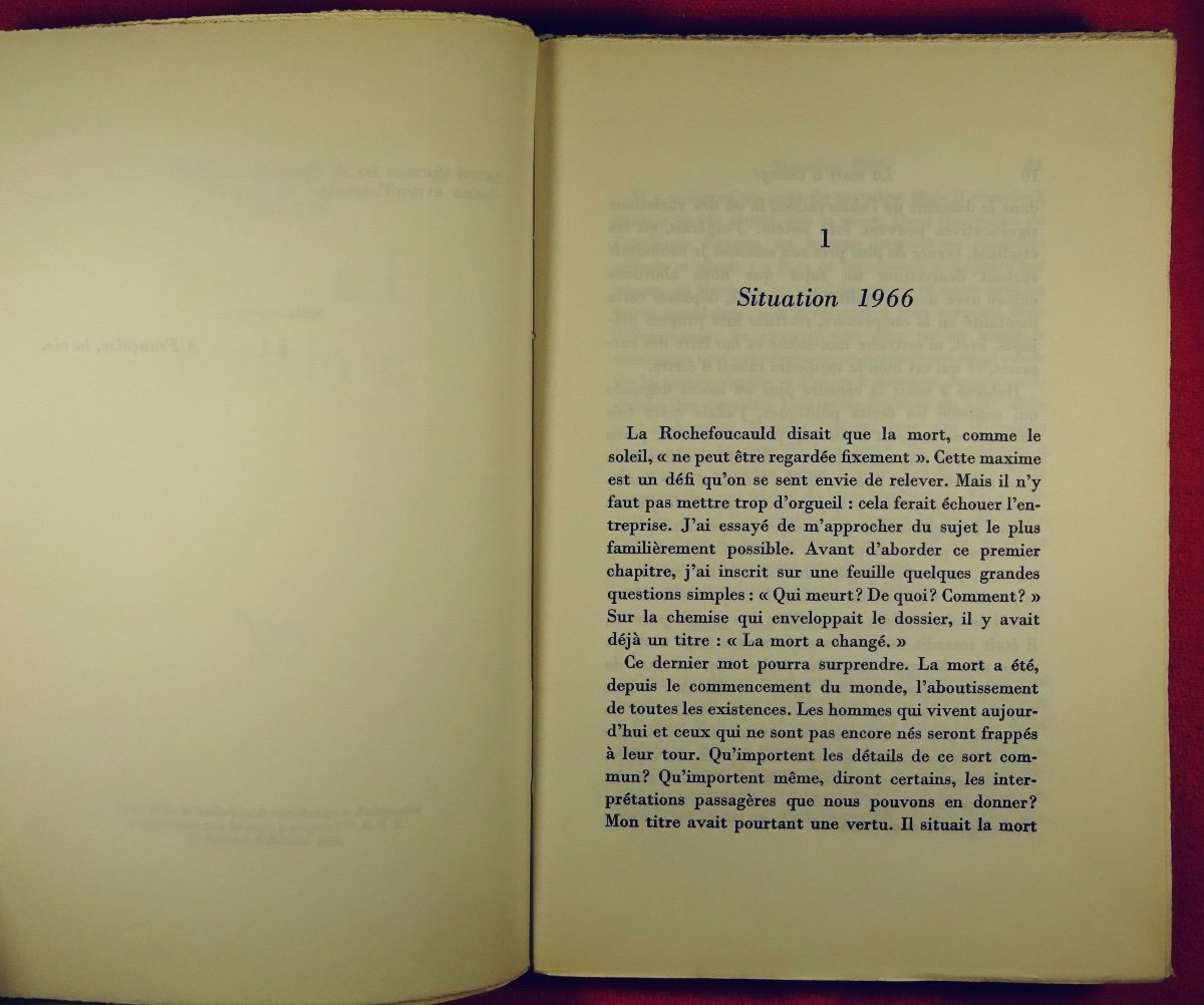 Fabre-luce - Death Has Changed. Gallimard, 1966. First Edition.-photo-4