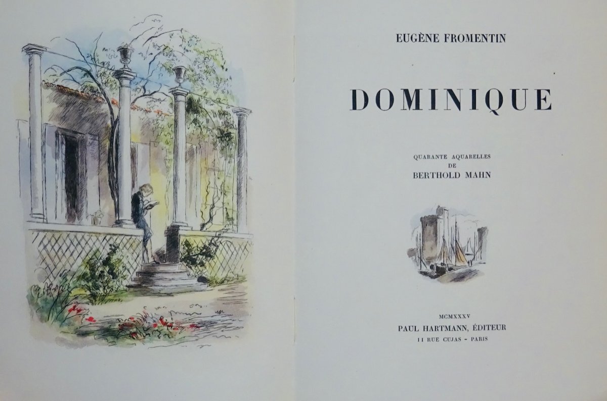 Fromentin - Dominique. Paul Hartmann, 1935. Illustrated By Berthold Mahn.-photo-2