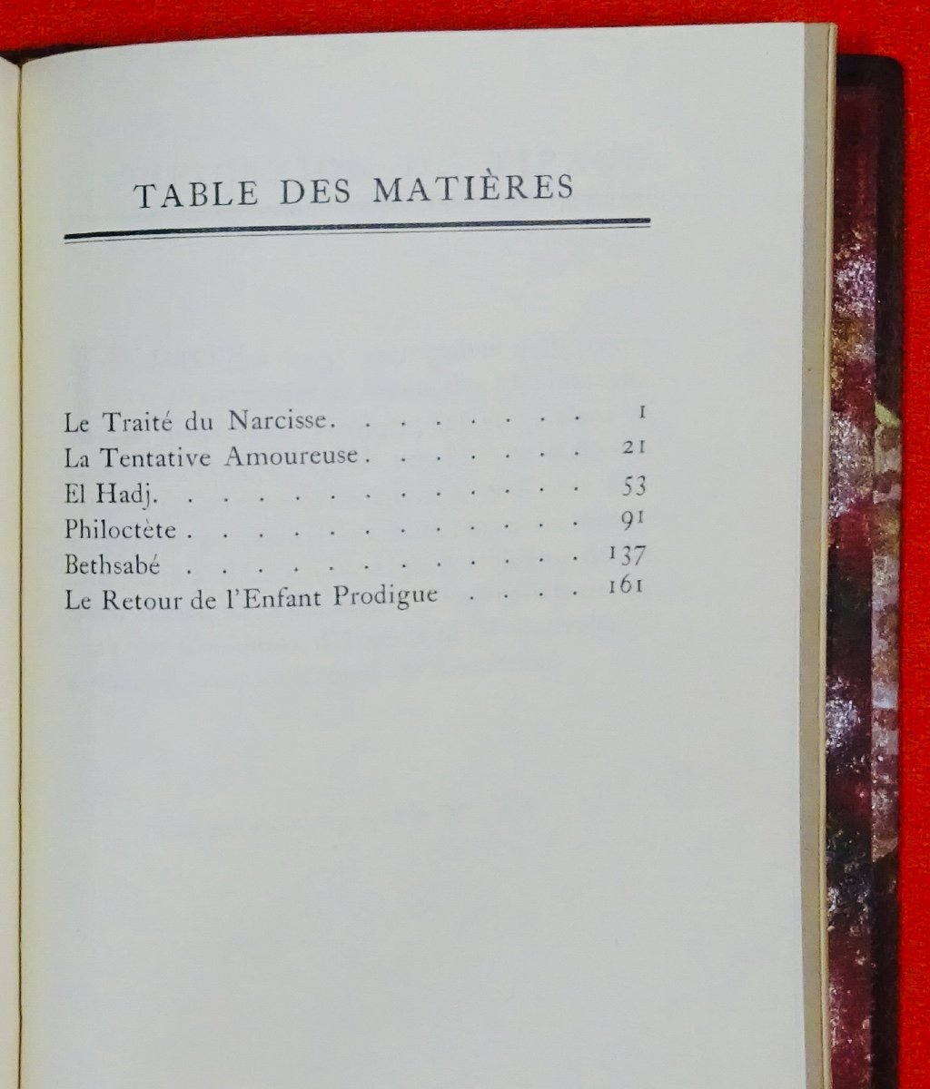GIDE (André) - Le Retour de l'enfant prodigue. Au Sans Pareil, 1922. Belle reliure.-photo-4