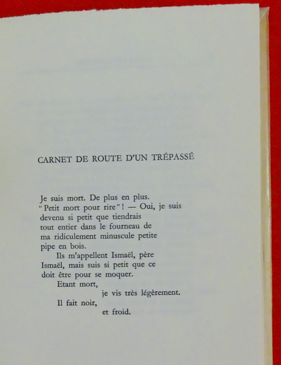 GILBERT-LECOMTE (Roger) - Caves en plein ciel. Fata Morgana, 1977. Exemplaire numéroté.-photo-3