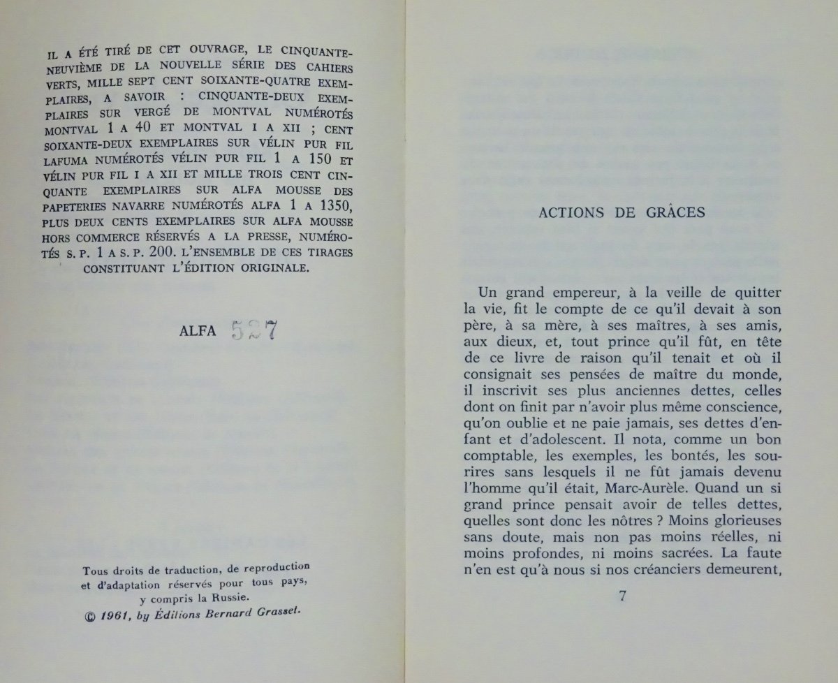 Guehenno Change Life. My Childhood And My Youth. Bernard Grasset, 1961. Original Edition.-photo-3