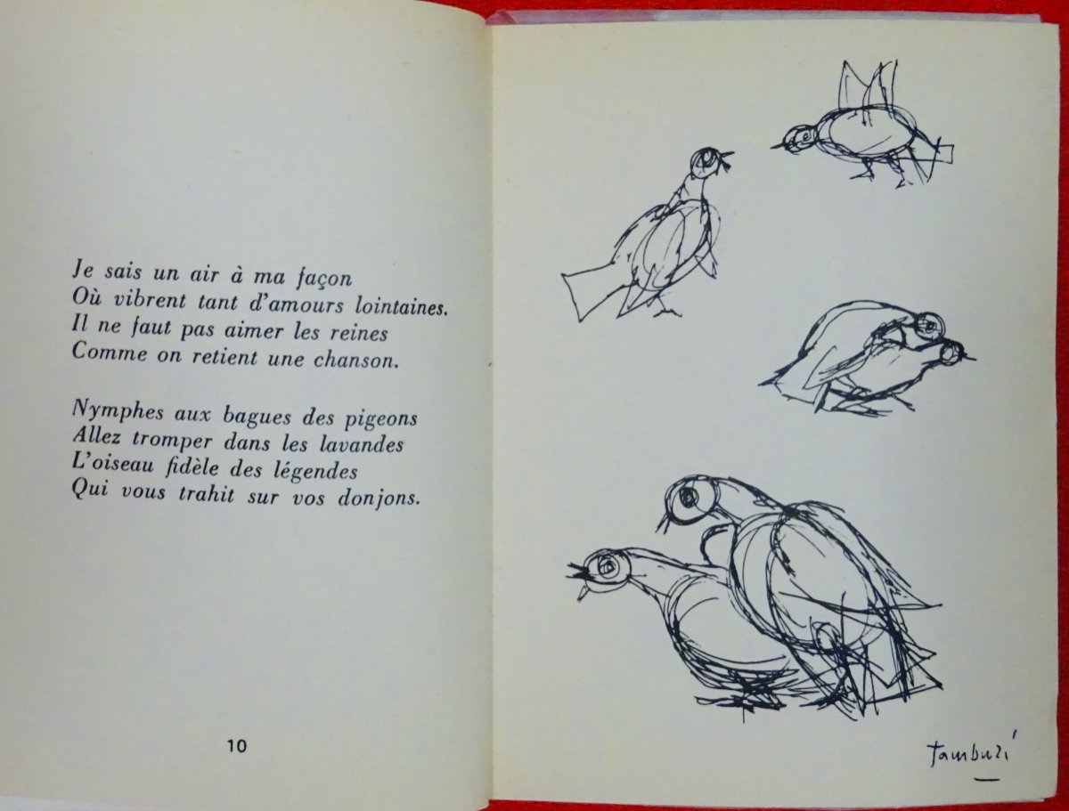 HUGNET - Variations Sur Les Mêmes Mots. Galerie De Marignan, 1963. Illustré Par Tamburi.-photo-1