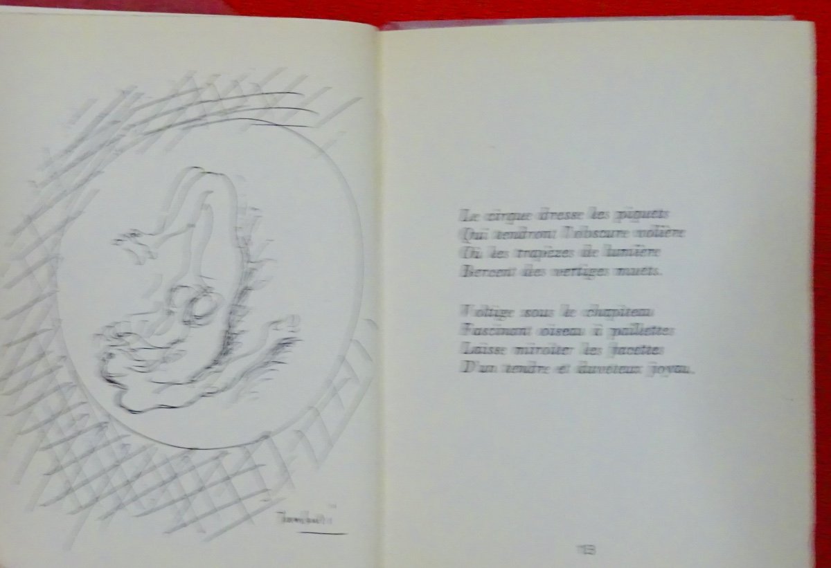 HUGNET - Variations Sur Les Mêmes Mots. Galerie De Marignan, 1963. Illustré Par Tamburi.-photo-2