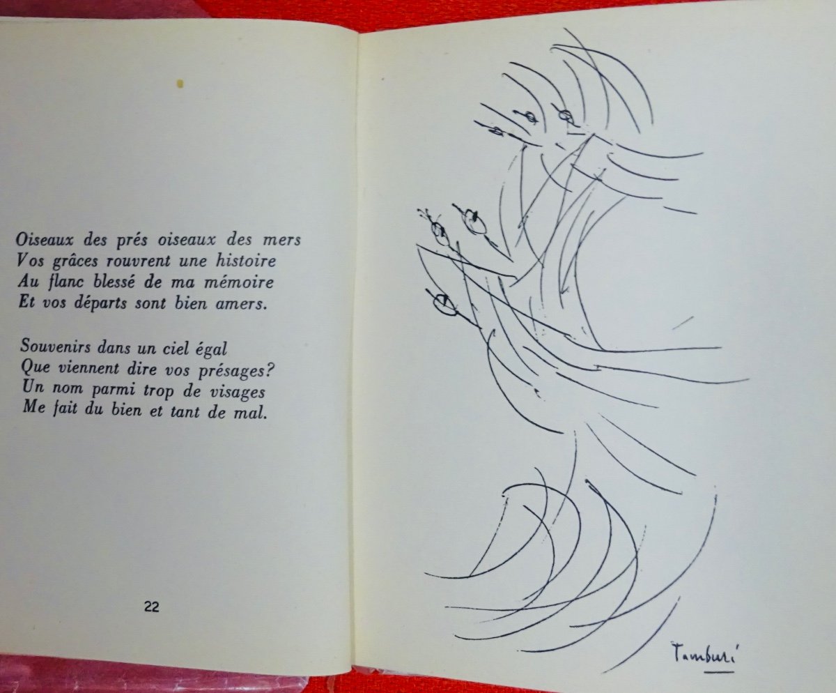 HUGNET - Variations Sur Les Mêmes Mots. Galerie De Marignan, 1963. Illustré Par Tamburi.-photo-7