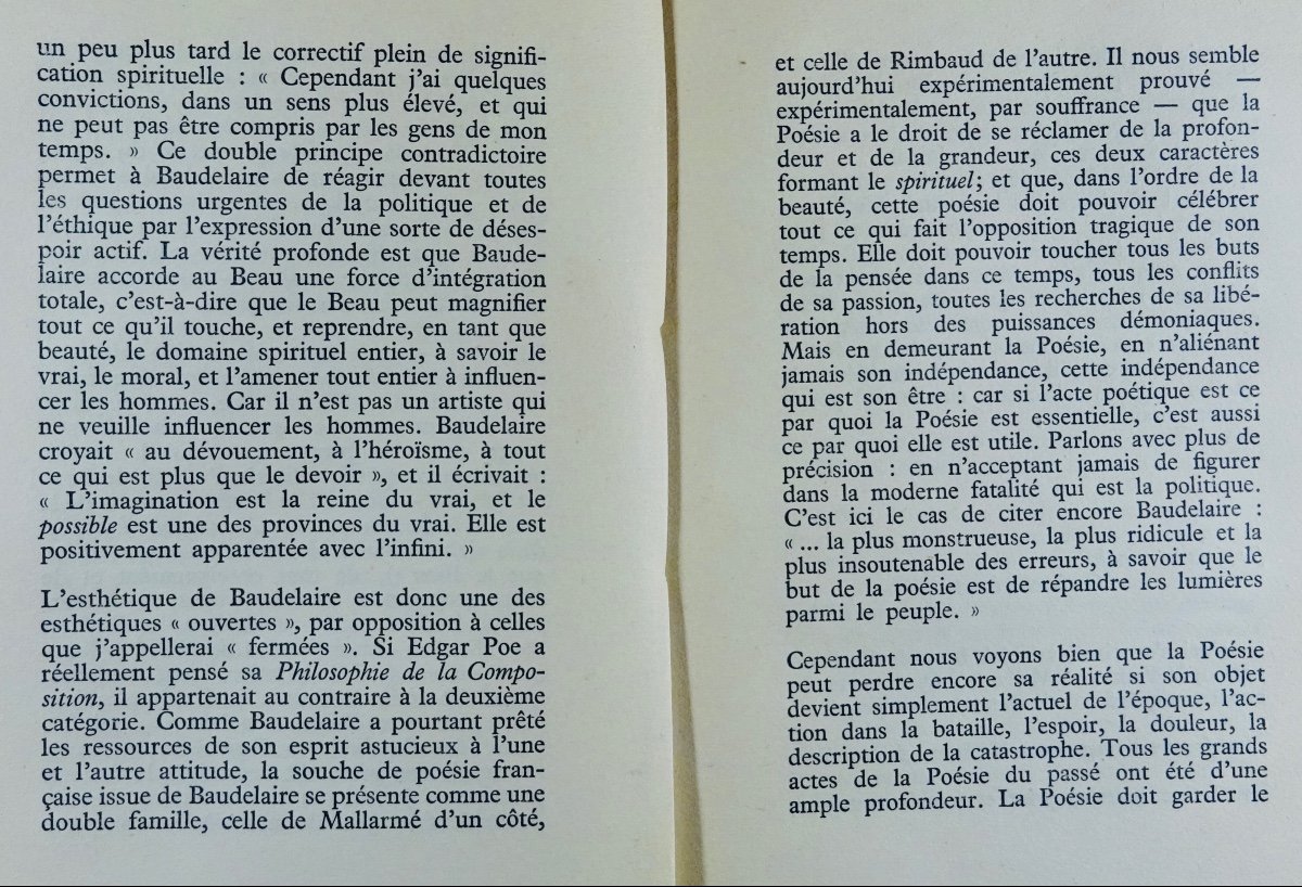 JOUVE (Pierre-Jean) - Apologie du poète. G.L.M., 1947. Exemplaire numéroté.-photo-4