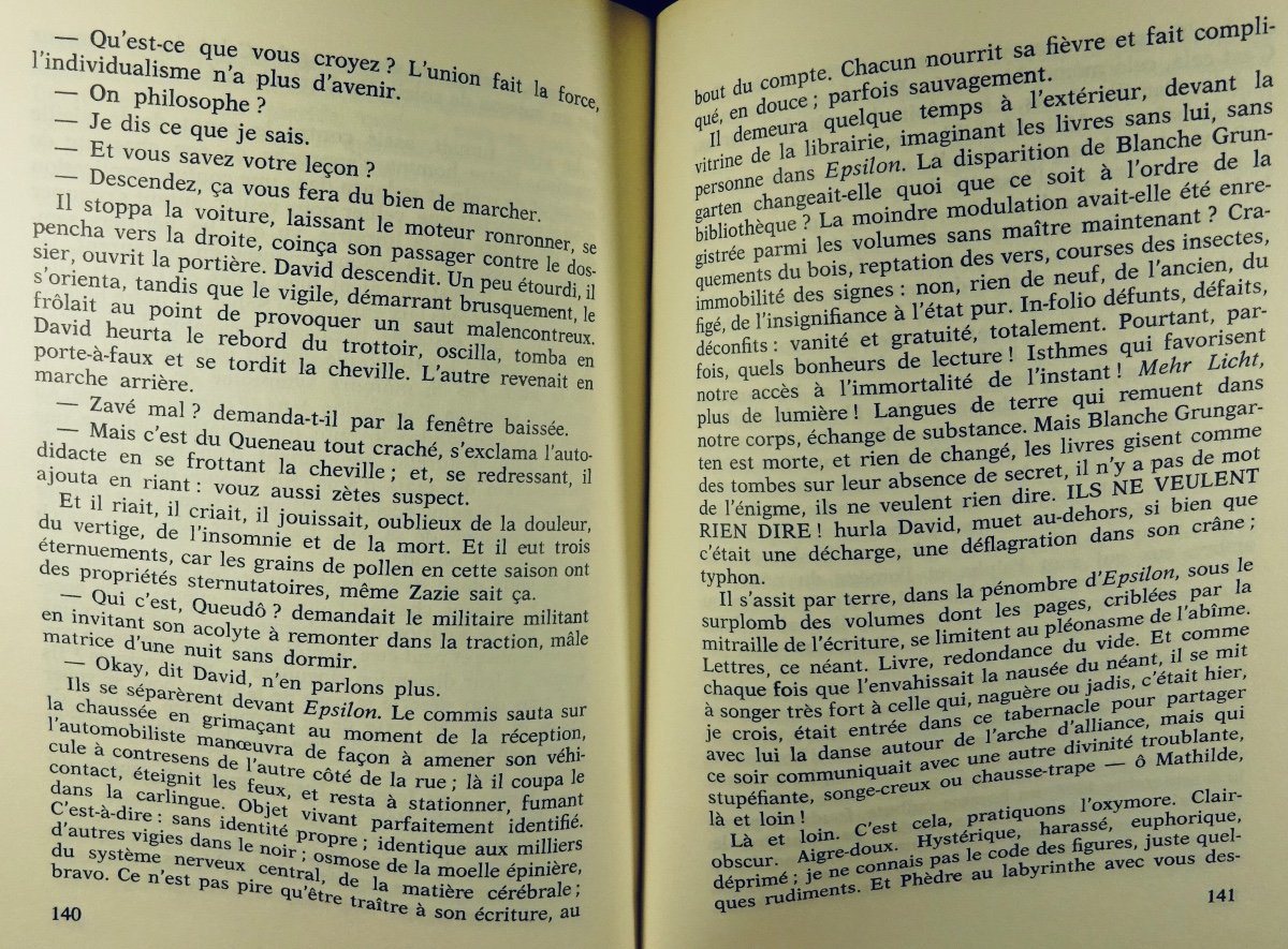 KOSTER (Serge) - Les Langues de terre. Flammarion, 1980. Envoi de l'auteur.-photo-3