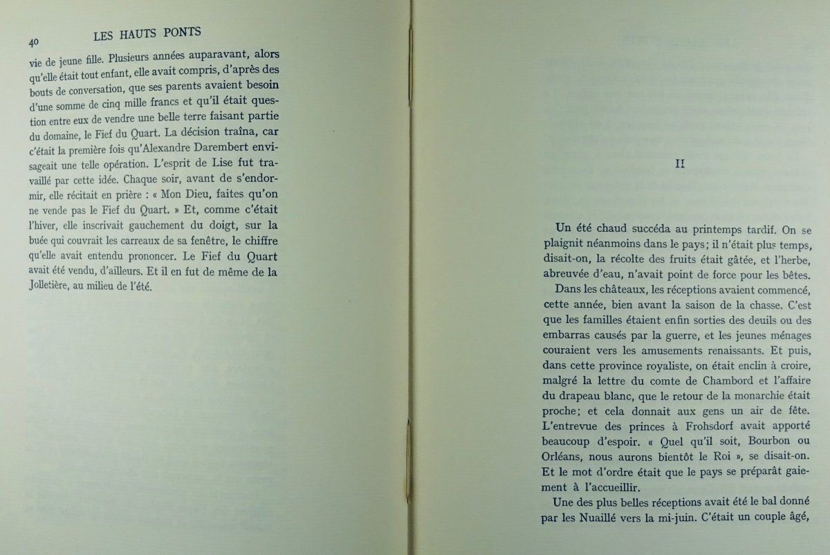 Lacretelle (jacques De) - The High Bridges * Sabine. Gallimard, 1932. First Edition.-photo-2