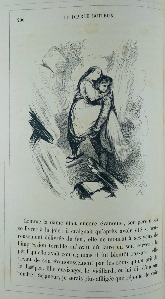 Le Sage - The Lame Devil. Bourdin, 1840. Illustrations By Tony Johannot.-photo-4