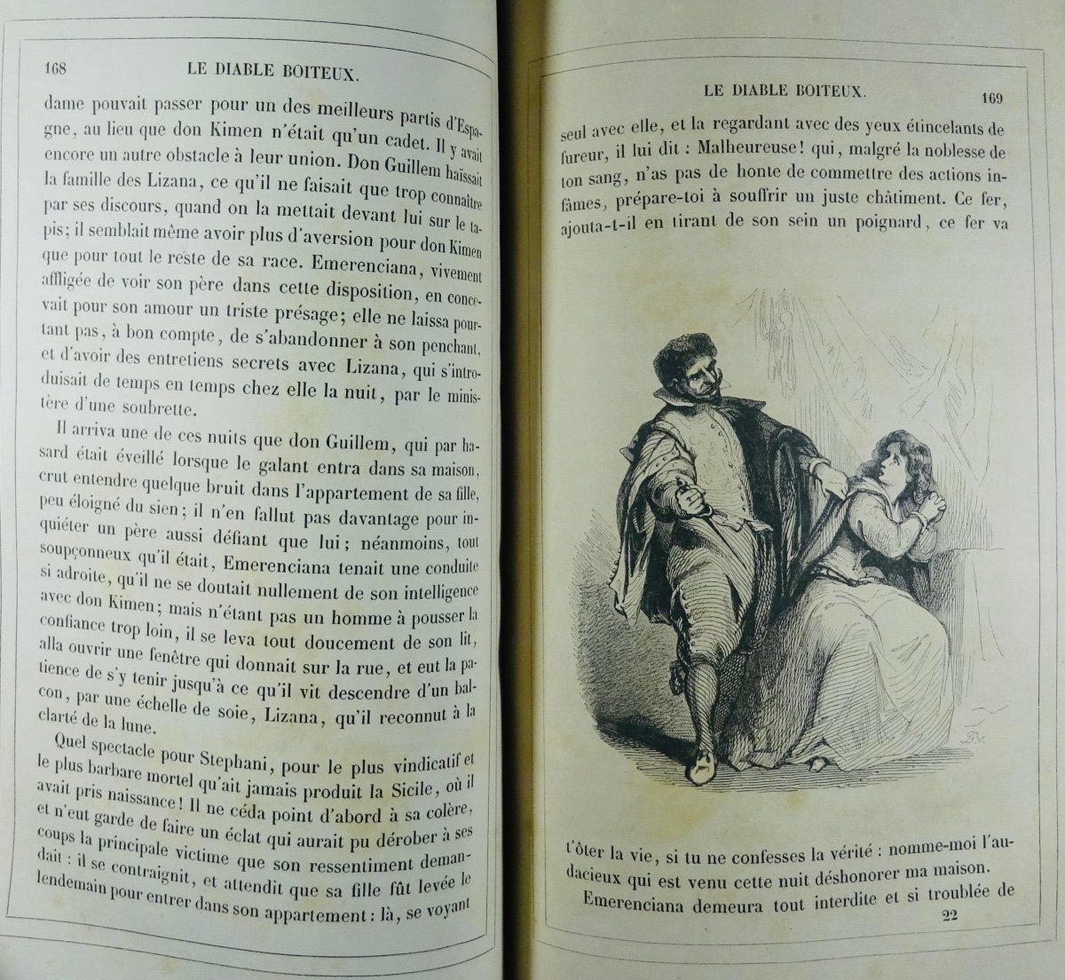 Le Sage - The Lame Devil. Bourdin, 1840. Illustrations By Tony Johannot.-photo-6