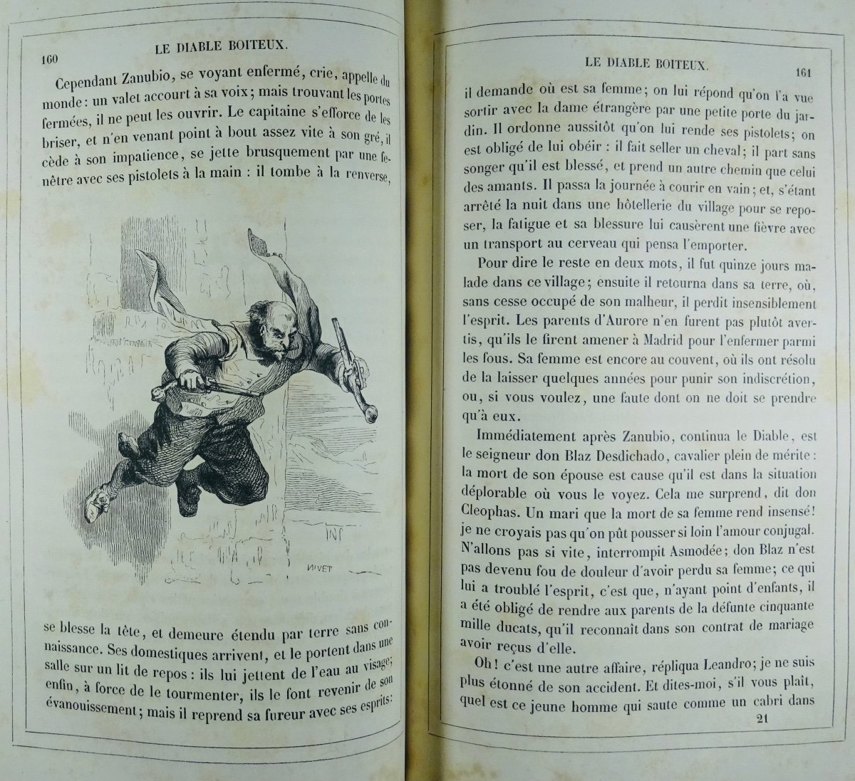 Le Sage - The Lame Devil. Bourdin, 1840. Illustrations By Tony Johannot.-photo-7