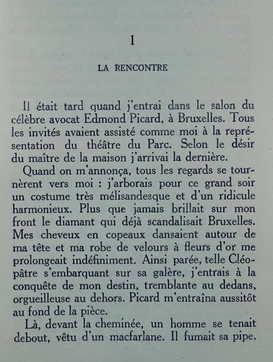 LEBLANC (Georgette) - Souvenirs (1895-1918). Bernard Grasset, 1931. Édition originale.-photo-2