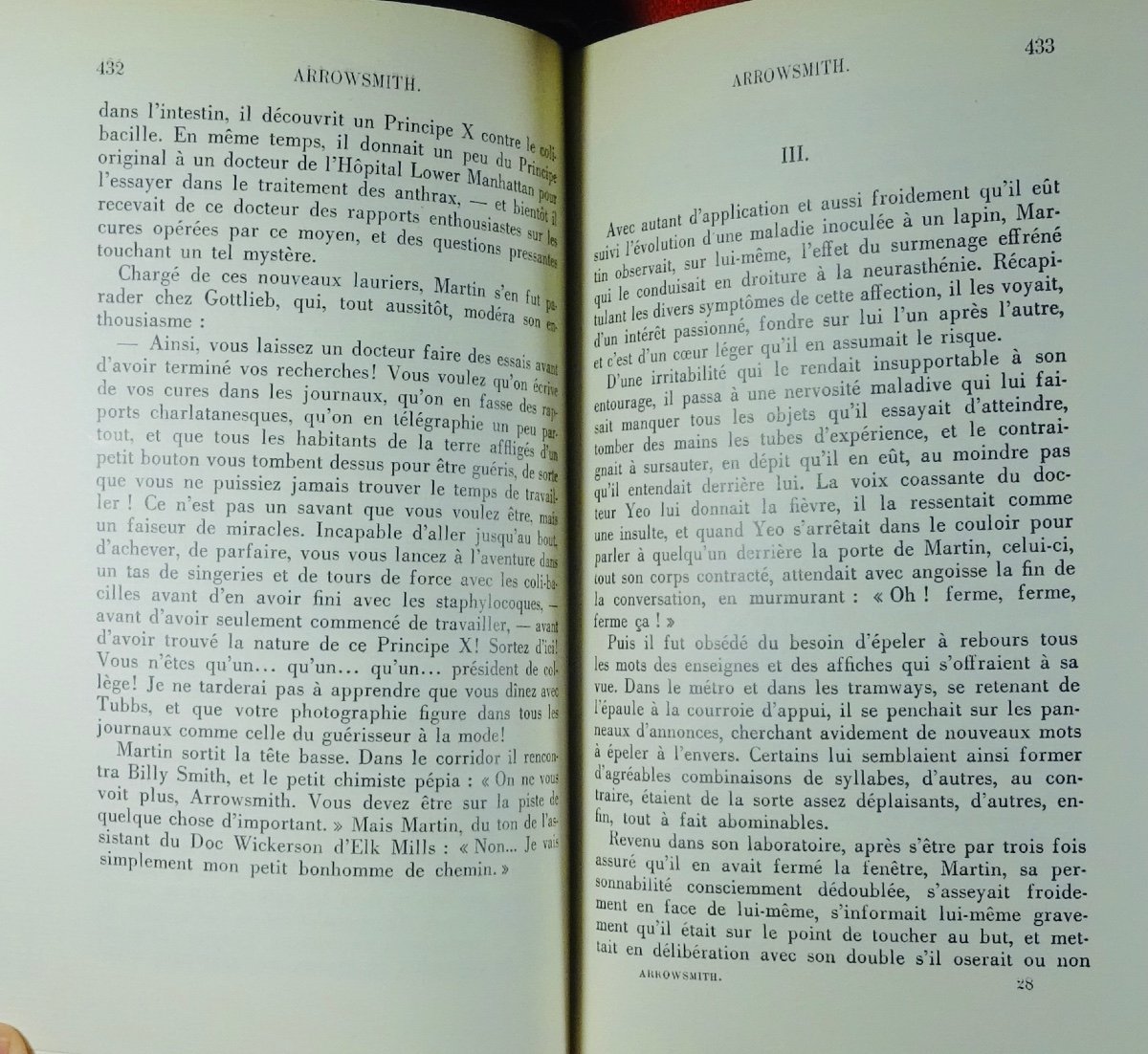 LEWIS (Sinclair) - Arrowsmith. Paris, Firmin-Didot & cie, 1931. Édition originale.-photo-2