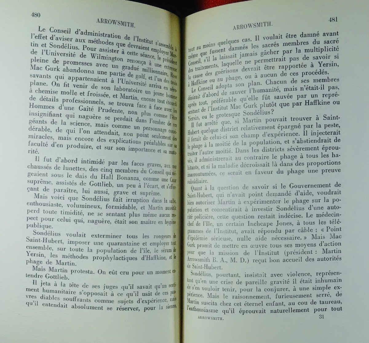 LEWIS (Sinclair) - Arrowsmith. Paris, Firmin-Didot & cie, 1931. Édition originale.-photo-3