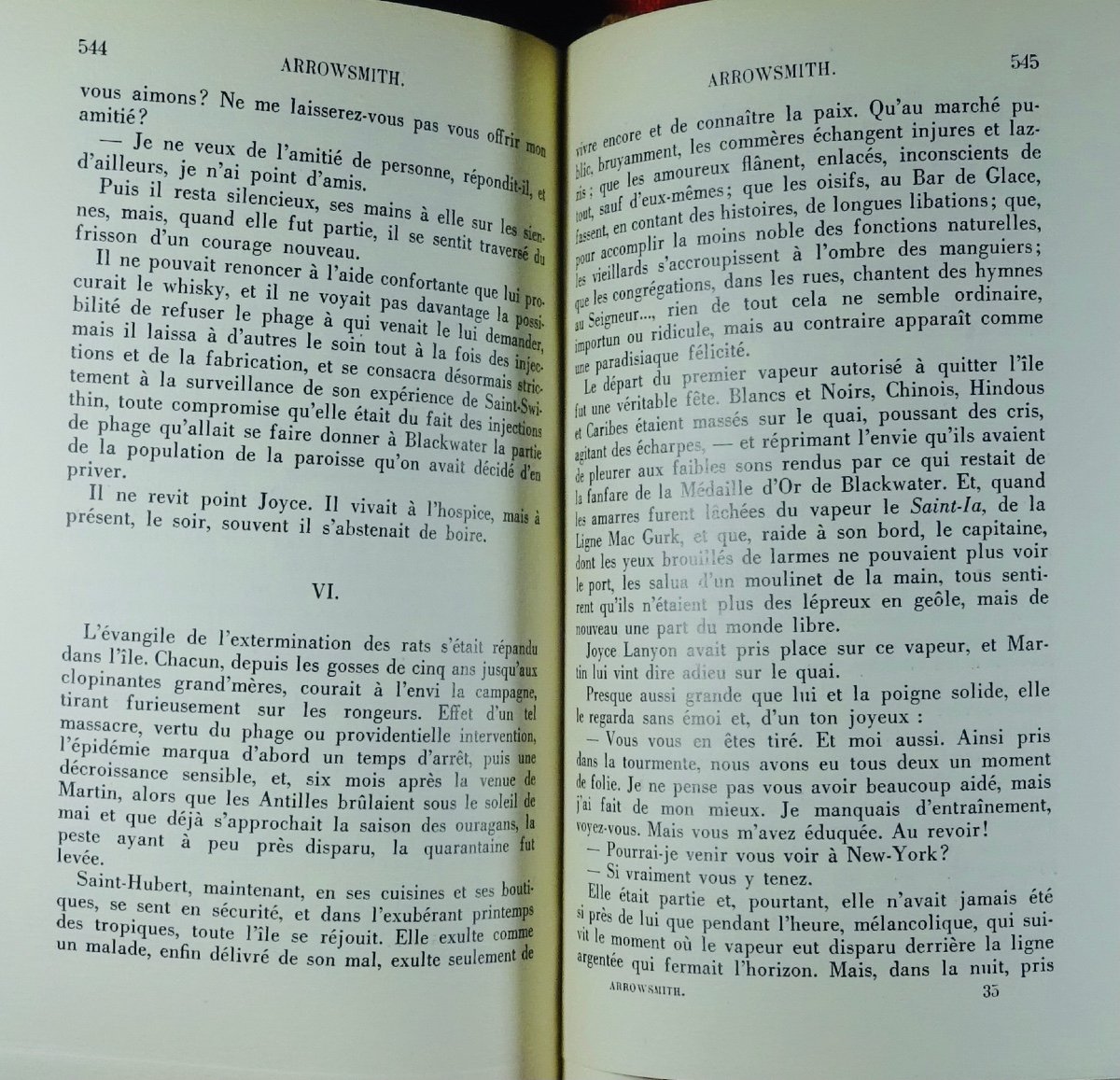 LEWIS (Sinclair) - Arrowsmith. Paris, Firmin-Didot & cie, 1931. Édition originale.-photo-4