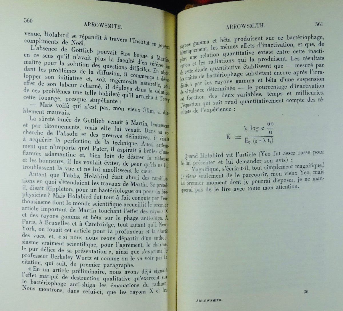 LEWIS (Sinclair) - Arrowsmith. Paris, Firmin-Didot & cie, 1931. Édition originale.-photo-5