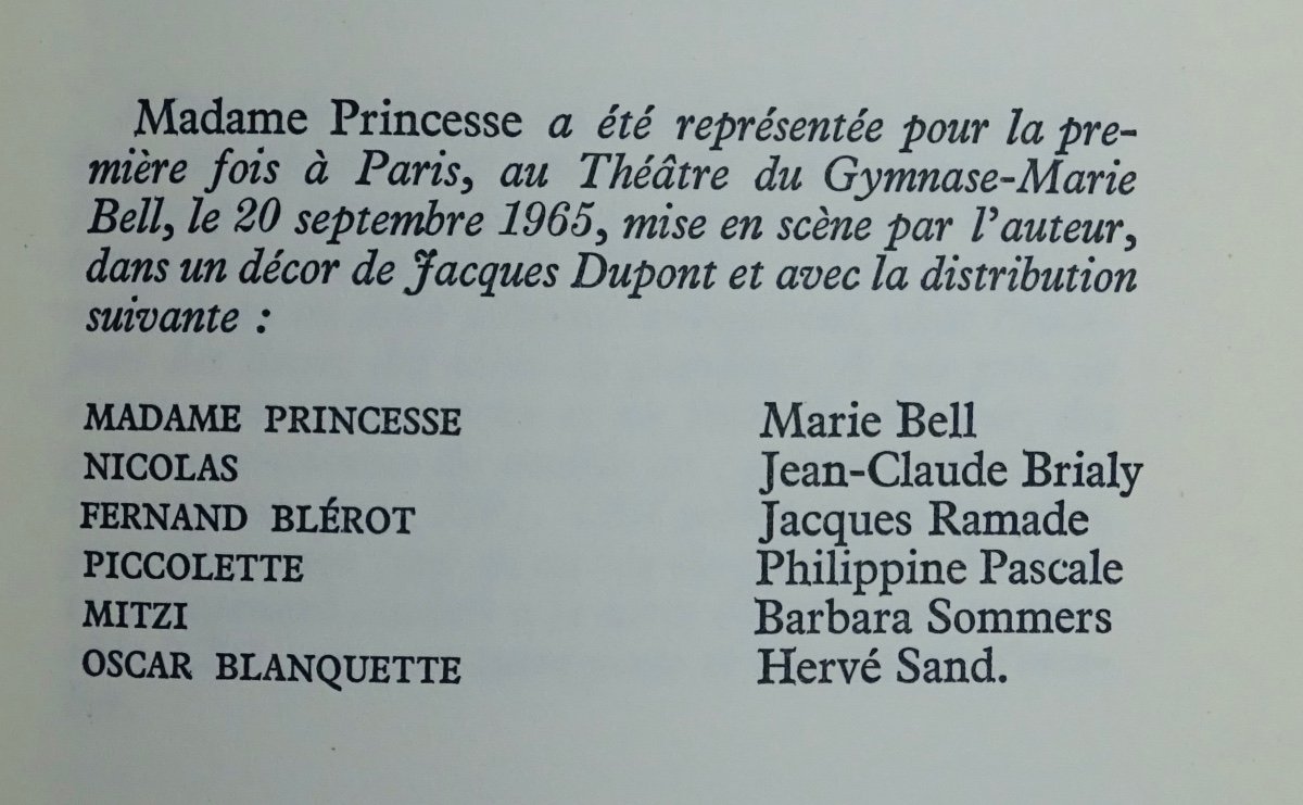 MARCEAU (Félicien) - Théâtre. Volume 1 et 2. Gallimard, 1964. Édition originale numérotée.-photo-8