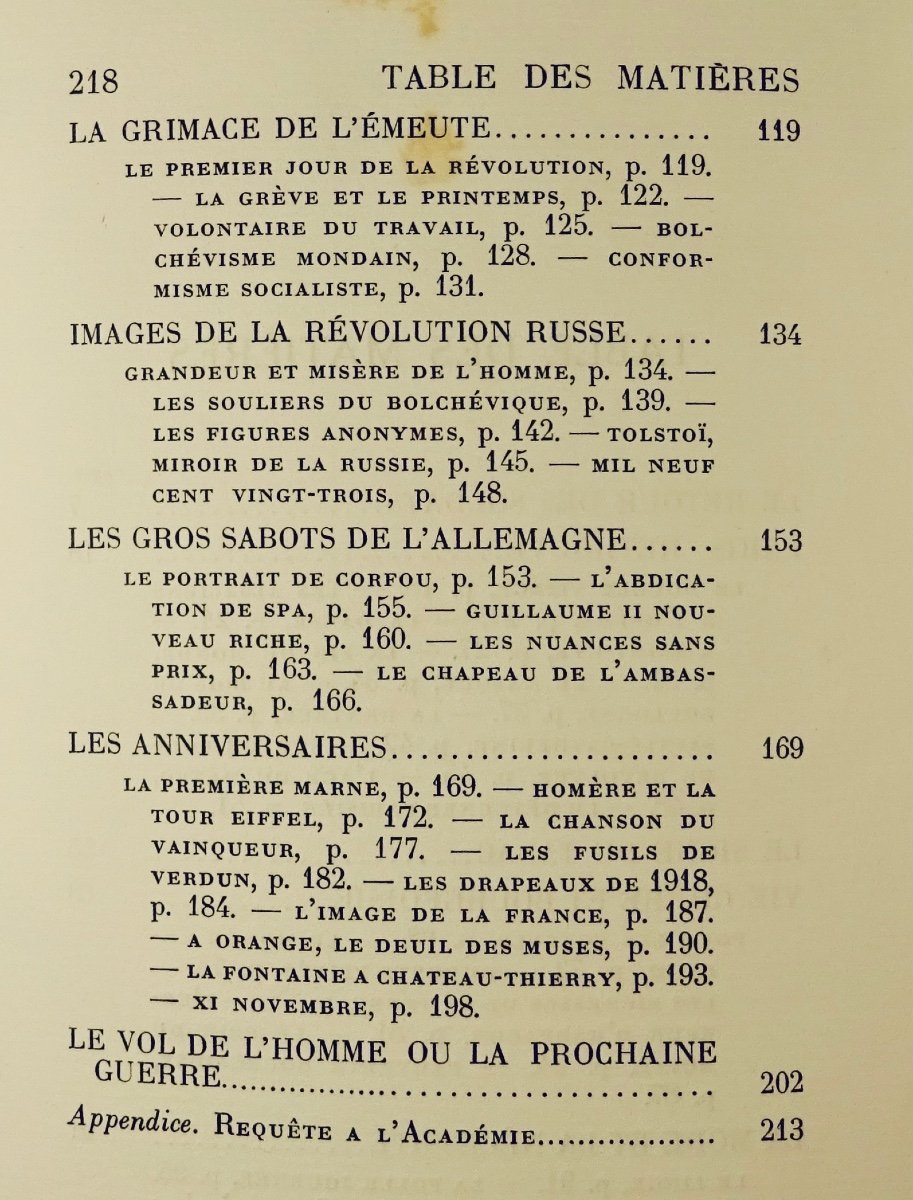 Marsan (eugene) - Chronicle Of Peace. Gallimard, 1923. First Edition.-photo-4