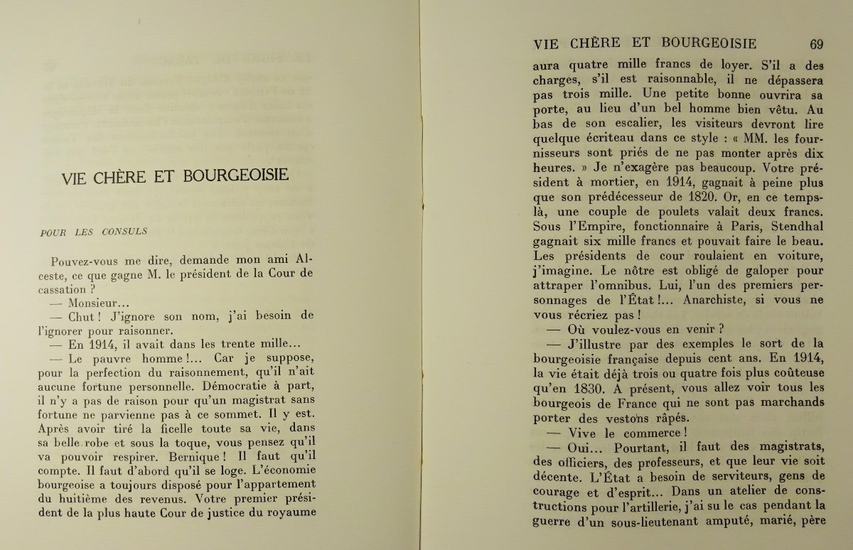 Marsan (eugene) - Chronicle Of Peace. Gallimard, 1923. First Edition.-photo-7