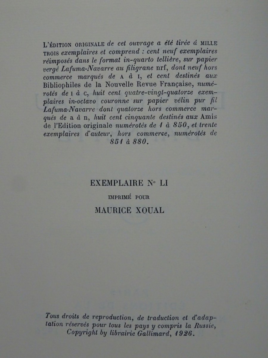 MASSOULIER (Jacques) - Dans la peau d'Annette. Paris, Gallimard, 1926. Édition originale.-photo-1